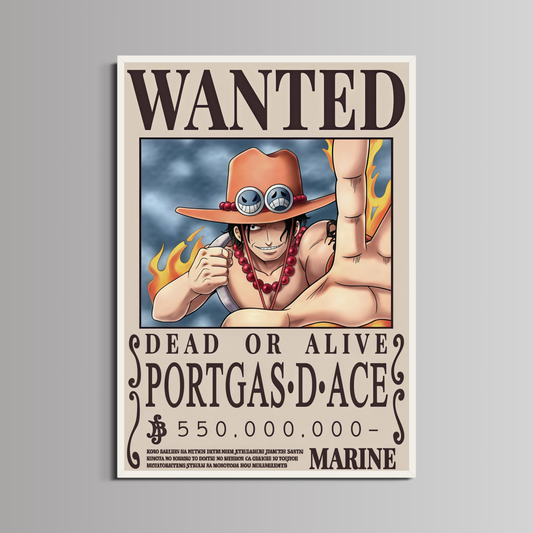 ONE PIECE - ''PORTGAS D ACE WANTED''