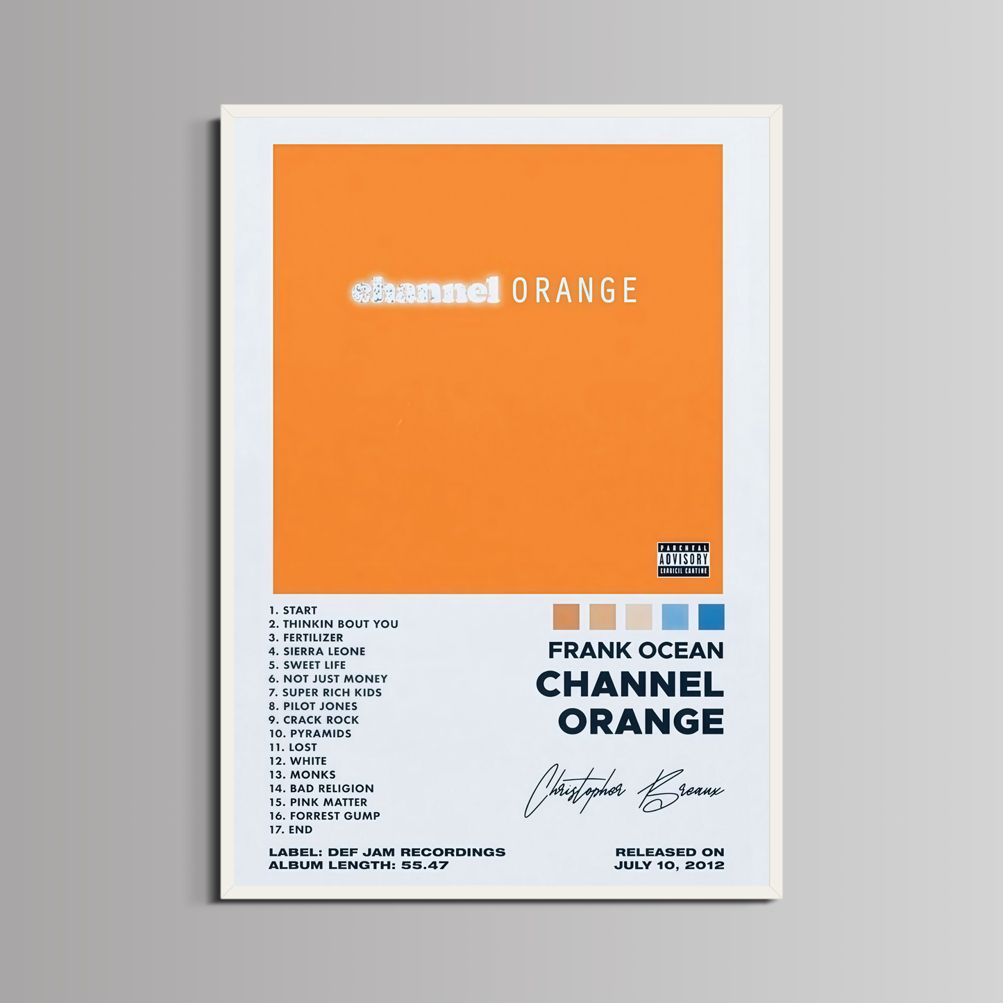 FRANK OCEAN - ''CHANNEL ORANGE''
