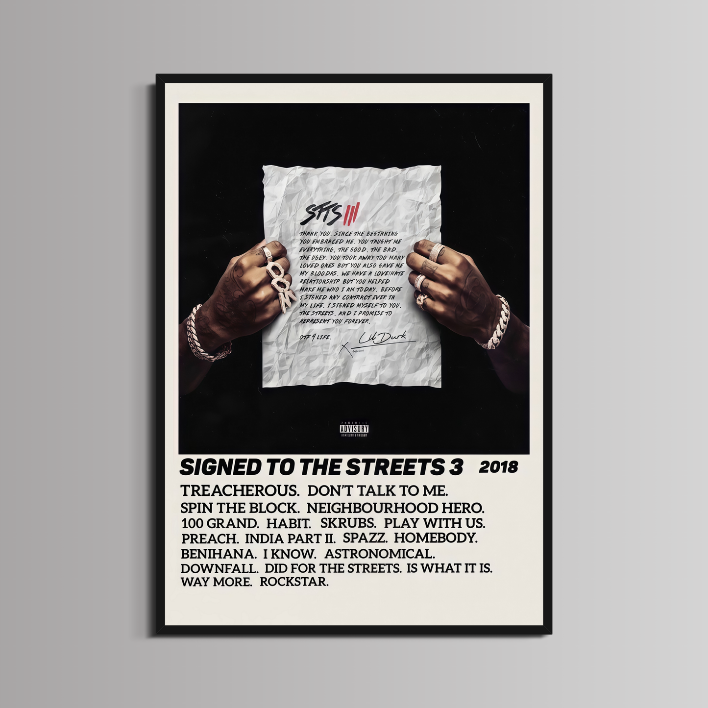 LIL DURK  - ''SIGNED TO THE STREETS 3''