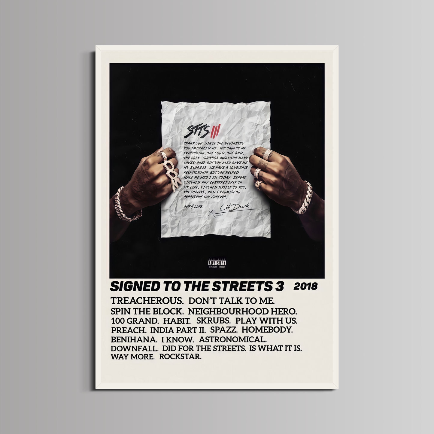 LIL DURK  - ''SIGNED TO THE STREETS 3''