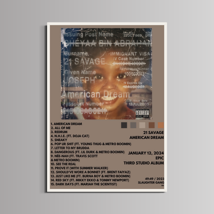 21 SAVAGE - ''AMERICAN DREAM''