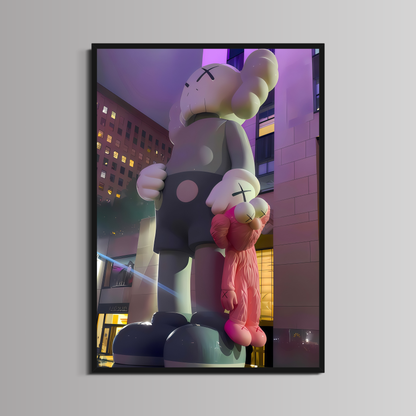 KAWS - ''GREY & PINK''