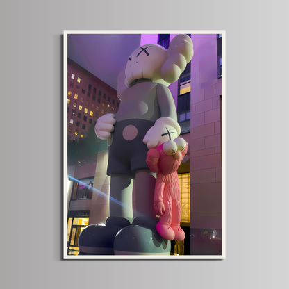 KAWS - ''GREY & PINK''