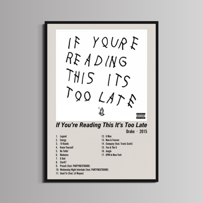 DRAKE - ''IF YOU'RE READING THIS IT'S TOO LATE''