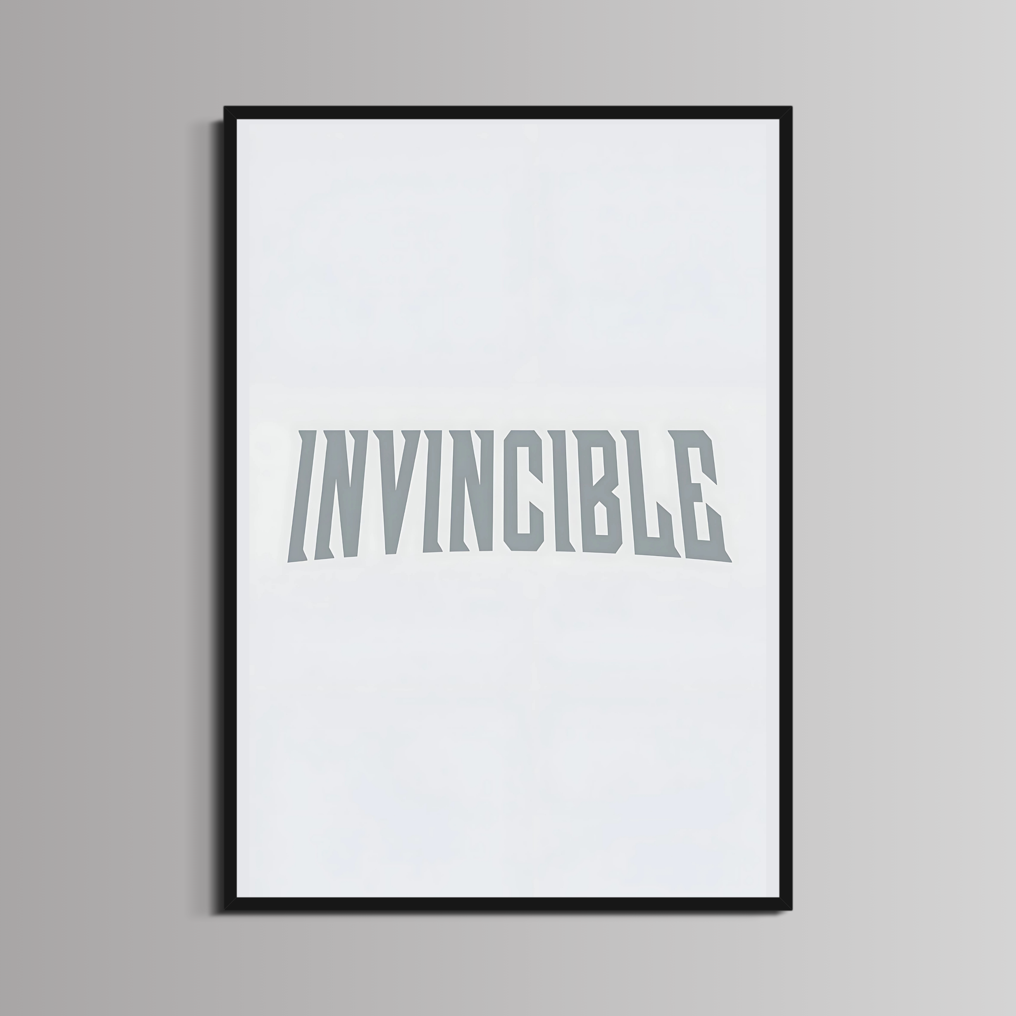 INVINCIBLE POSTER - ''WHITE'' – StreetzArt