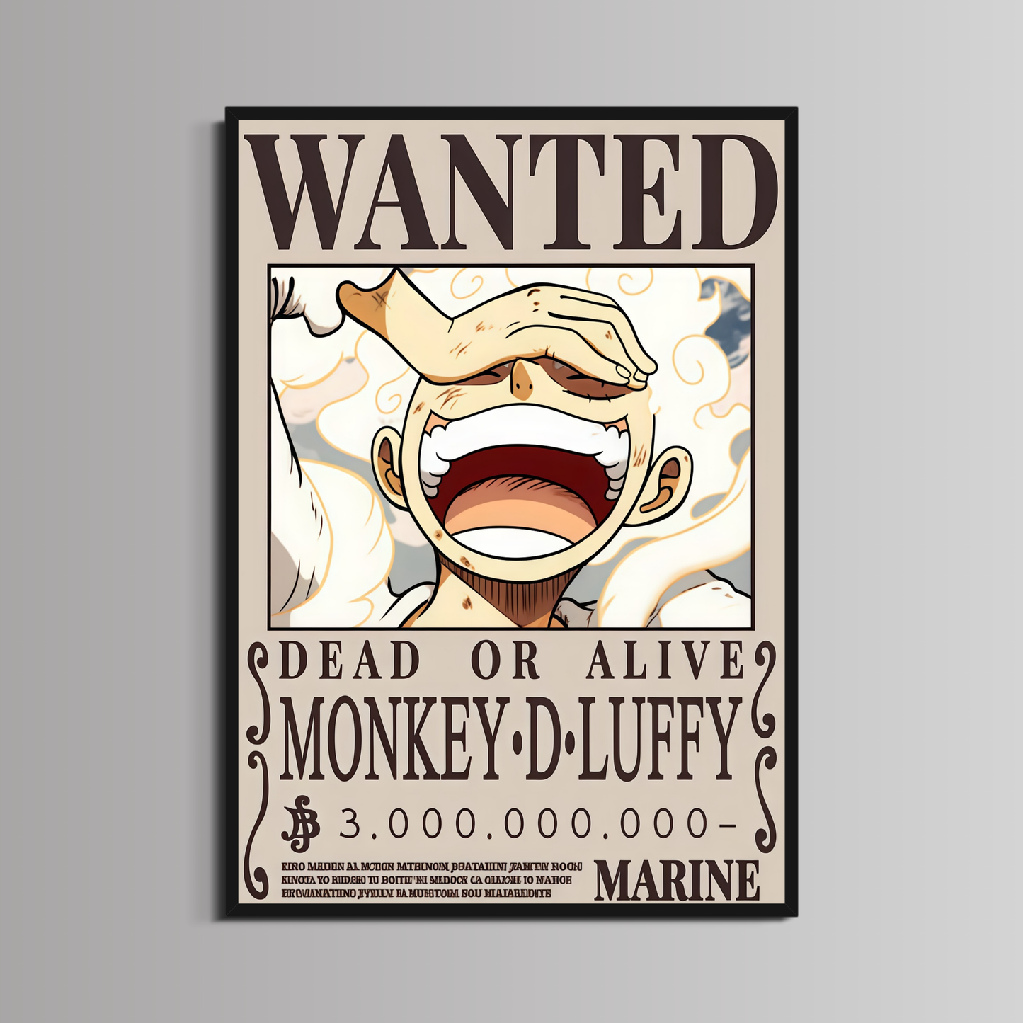 ONE PIECE - ''MONKEY D LUFFY WANTED''