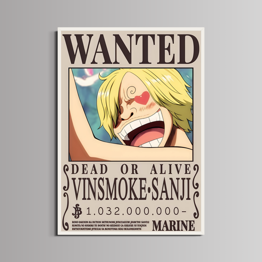 ONE PIECE - ''VINSMOKE SANJI WANTED''