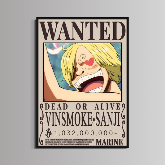 ONE PIECE - ''VINSMOKE SANJI WANTED''